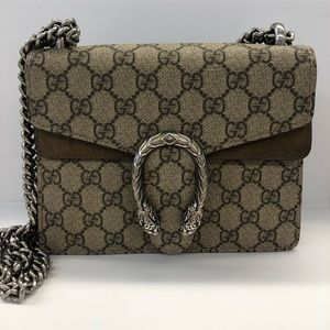 Gucci Dionysus GG Supreme Mini Bag in Beige